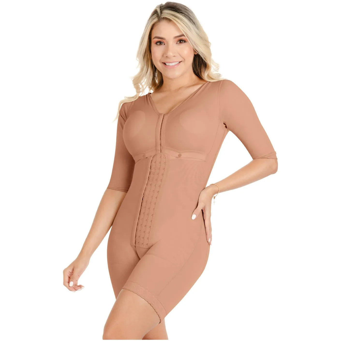 103 Built-In Bra Bodysuit – post-surgery shapewear, tummy flattening, waist definition, buttock support